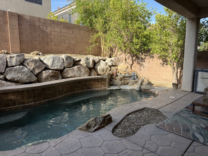 Pool and covered patio